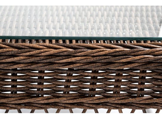 "Гранд Латте" стол журнальный из искусственного ротанга, цвет коричневый в Кургане