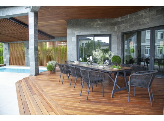 "Рио" стол интерьерный из HPL 300х100см, цвет столешницы "дуб" в Кургане