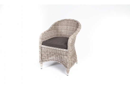 "Равенна" плетеное кресло из искусственного ротанга, цвет бежевый в Кургане