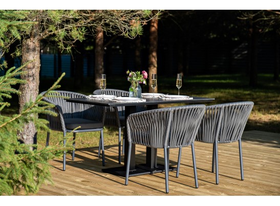 "Каффе Дабл" обеденная группа на 4 персоны, цвет "серый гранит" в Кургане