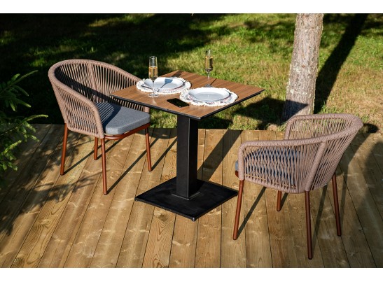 "Каффе" обеденная группа на 2 персоны, цвет "дуб" в Кургане