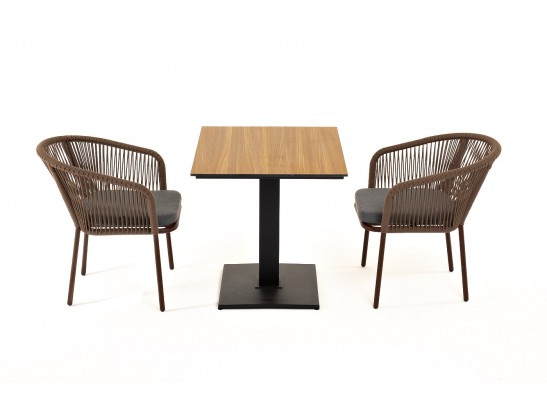 "Каффе" обеденная группа на 2 персоны, цвет "дуб" в Кургане