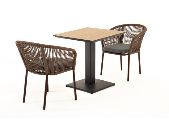 "Каффе" обеденная группа на 2 персоны, цвет "дуб" в Кургане