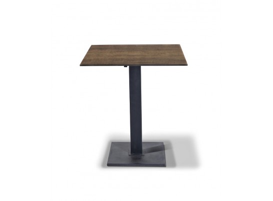 "Каффе" интерьерный стол из HPL квадратный 70х70см, цвет "дуб" в Кургане