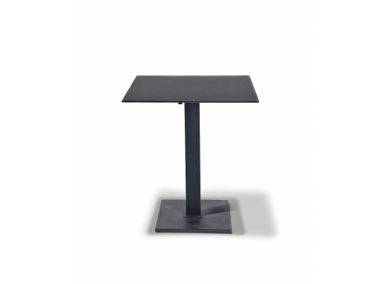 "Каффе" интерьерный стол из HPL квадратный 80х80см, цвет "серый гранит" в Кургане