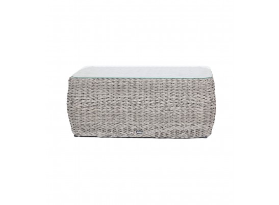 "Кальяри" журнальный столик из искусственного ротанга (гиацинт), цвет серый в Кургане