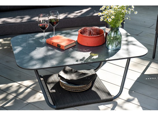 "Канны" лаунж-зона 4-местная плетеная из роупа (веревки), цвет темно-серый в Кургане