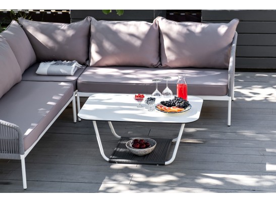 "Канны" модульная угловая лаунж-зона из роупа (веревки), цвет светло-серый в Кургане