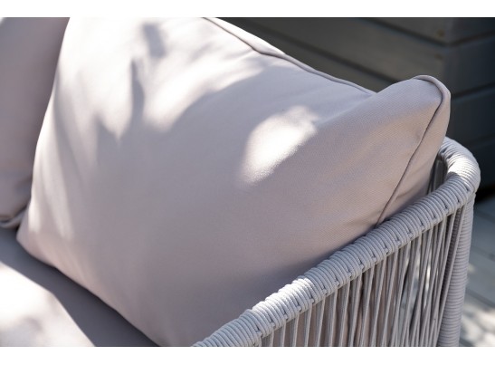 "Канны" модульная угловая лаунж-зона из роупа (веревки), цвет светло-серый в Кургане