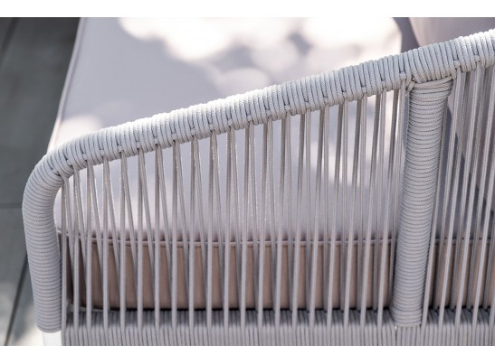 "Канны" модульная угловая лаунж-зона из роупа (веревки), цвет светло-серый в Кургане