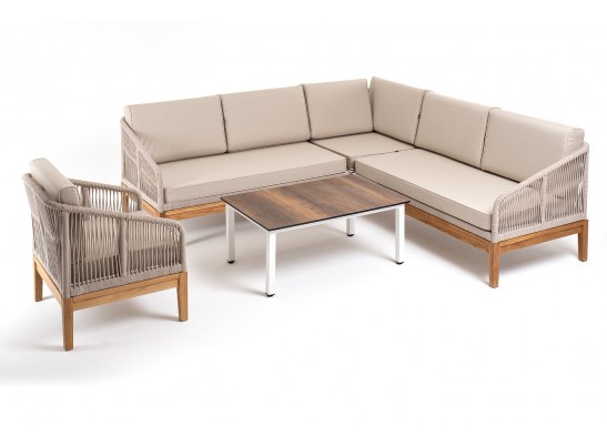 "Канны" модульная угловая лаунж-зона из роупа (веревки), цвет темно-серый в Кургане