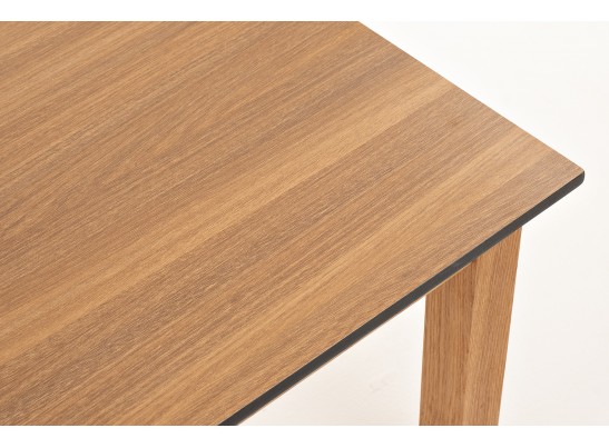 "Канны" журнальный столик из HPL 90х60, H40, основание дуб, цвет столешницы "дуб" в Кургане