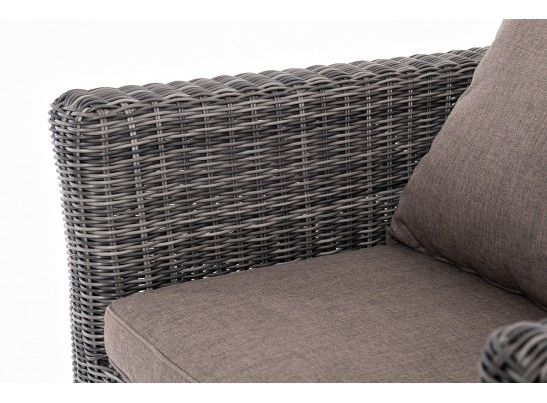 "Капучино Сингл" лаунж-зона из искусственного ротанга, цвет графит в Кургане