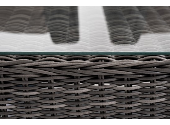 "Капучино Сингл" лаунж-зона из искусственного ротанга, цвет графит в Кургане
