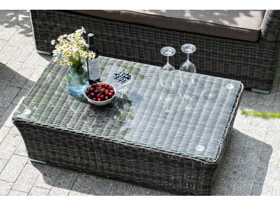 "Капучино Сингл" лаунж-зона из искусственного ротанга, цвет графит в Кургане