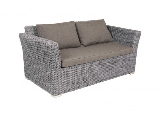 "Капучино" диван из искусственного ротанга двухместный, цвет графит в Кургане