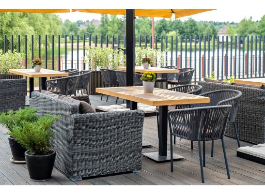 "Капучино" диван из искусственного ротанга двухместный, цвет графит в Кургане