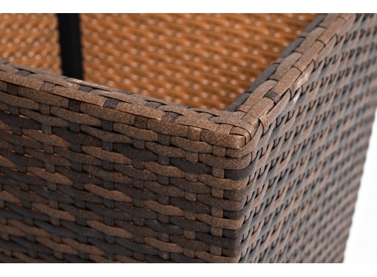 "Капучино" кашпо для цветов плетеное из искусственного ротанга, цвет коричневый в Кургане