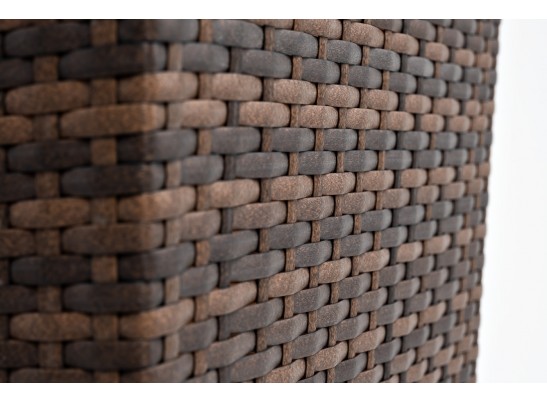 "Капучино" кашпо для цветов плетеное из искусственного ротанга, цвет коричневый в Кургане