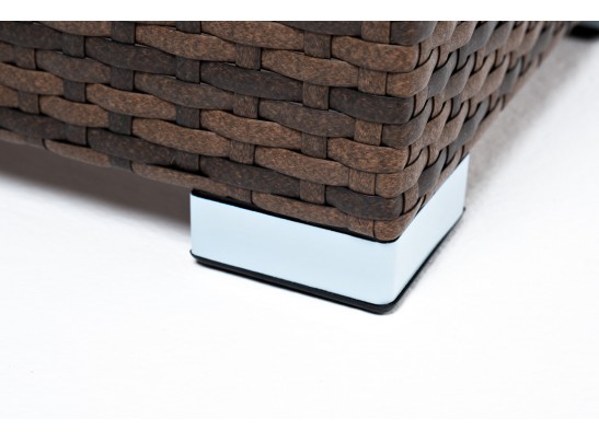 "Капучино" кашпо для цветов плетеное из искусственного ротанга, цвет коричневый в Кургане