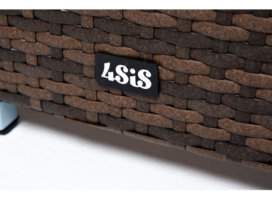 "Капучино" кашпо для цветов плетеное из искусственного ротанга, цвет коричневый в Кургане