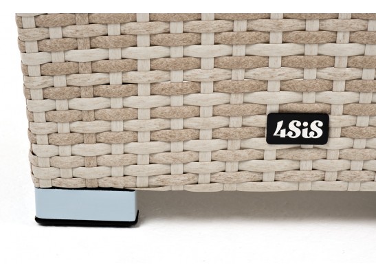 "Капучино" кашпо для цветов плетеное из искусственного ротанга, цвет бежевый в Кургане