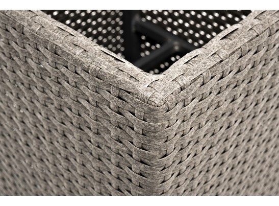 "Капучино" кашпо для цветов плетеное из искусственного ротанга, цвет бежевый в Кургане