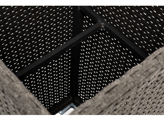 "Капучино" кашпо для цветов плетеное из искусственного ротанга, цвет бежевый в Кургане