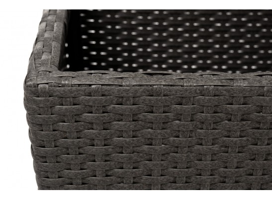 "Капучино" кашпо для цветов плетеное из искусственного ротанга, цвет коричневый в Кургане