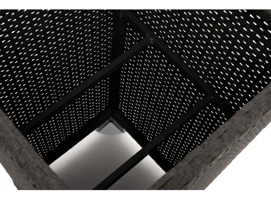 "Капучино" кашпо для цветов плетеное из искусственного ротанга, цвет коричневый в Кургане