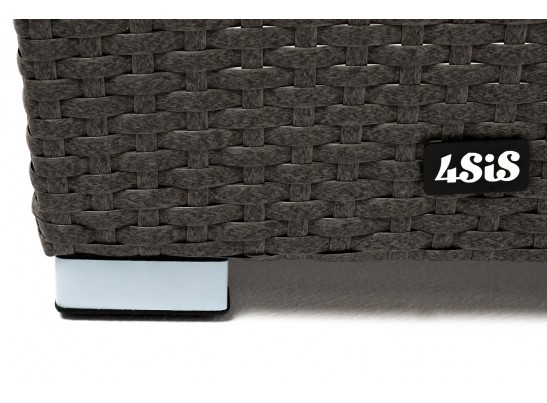 "Капучино" кашпо для цветов плетеное из искусственного ротанга, цвет коричневый в Кургане