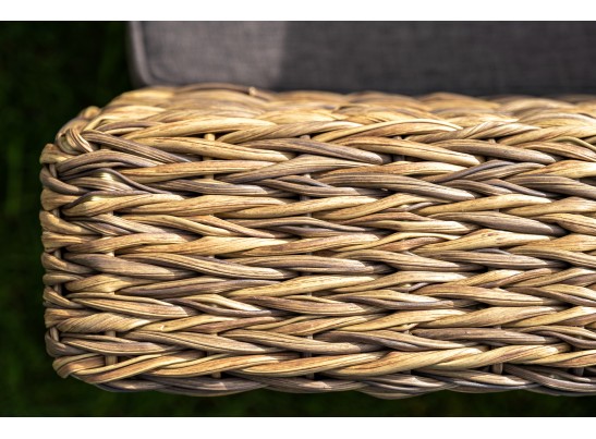 "Капучино" кресло из искусственного ротанга (гиацинт), цвет соломенный в Кургане