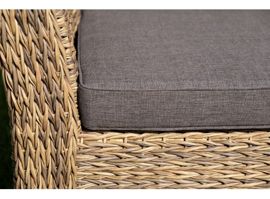 "Капучино" лаунж-зона из искусственного ротанга (гиацинт), цвет соломенный в Кургане