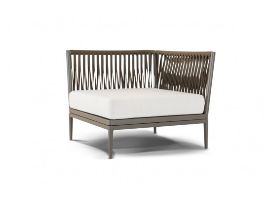 "Касабланка" модуль угловой плетеный из роупа, цвет серо-коричневый в Кургане