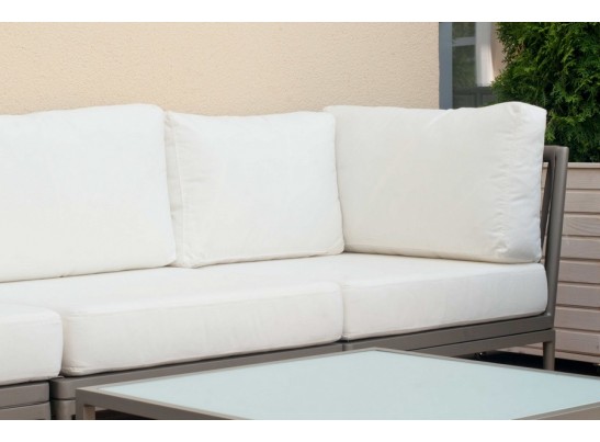 "Касабланка" модуль угловой плетеный из роупа, цвет серо-коричневый в Кургане