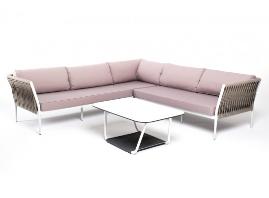 "Касабланка" модульная лаунж-зона из роупа (веревки), каркас из алюминия в Кургане