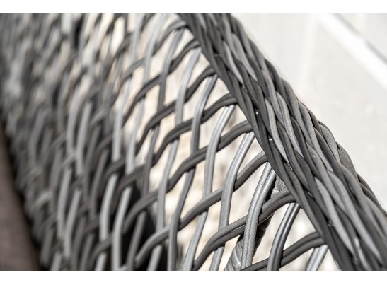 "Катания" обеденная группа плетеная на 4 персоны, цвет графит в Кургане