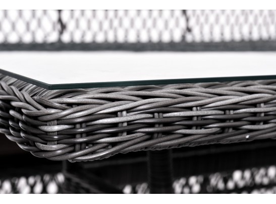 "Катания" обеденная группа плетеная на 6 персон, цвет графит в Кургане