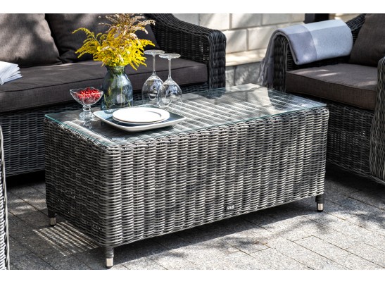 "Кон Панна" лаунж-зона из искусственного ротанга, цвет графит в Кургане