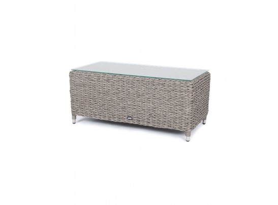 "Кон Панна" столик журнальный из искусственного ротанга (гиацинт), цвет серый в Кургане