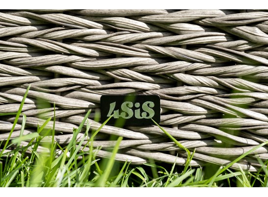 "Кон Панна" столик журнальный из искусственного ротанга (гиацинт), цвет серый в Кургане