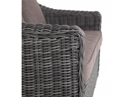 "Кон Панна" диван из искусственного ротанга двухместный, цвет графит в Кургане
