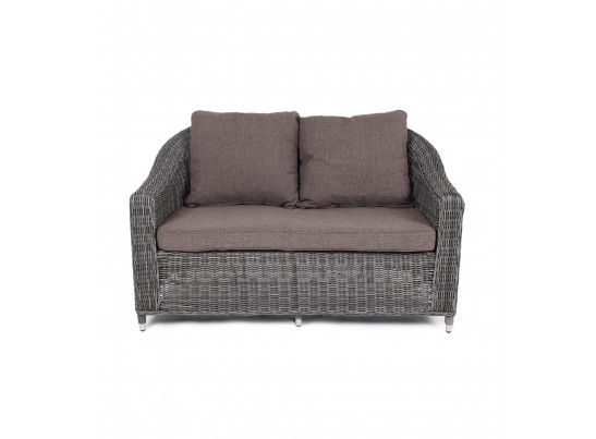 "Кон Панна" диван из искусственного ротанга двухместный, цвет графит в Кургане