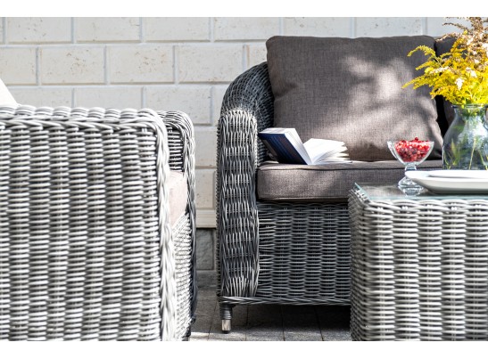 "Кон Панна" кресло из искусственного ротанга, цвет графит в Кургане