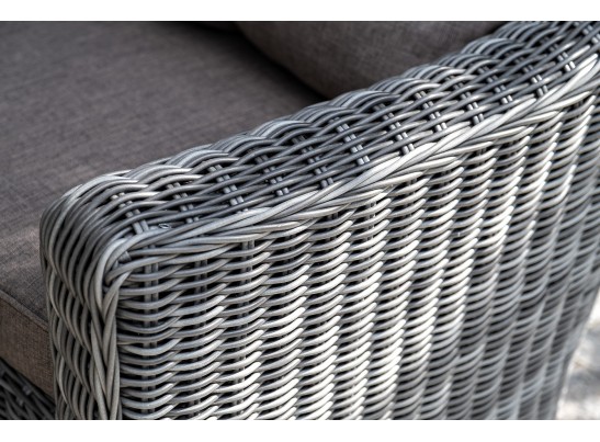 "Кон Панна" кресло из искусственного ротанга, цвет графит в Кургане