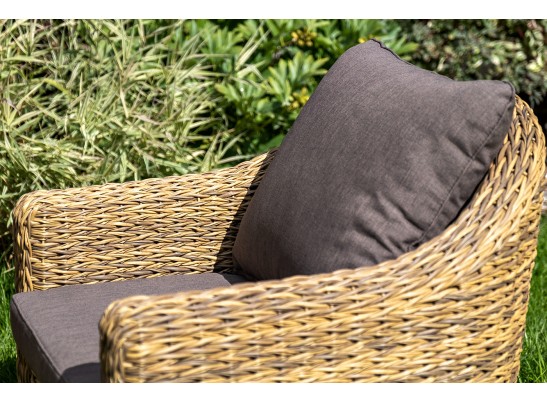 "Кон Панна" лаунж-зона из искусственного ротанга (гиацинт), цвет соломенный в Кургане