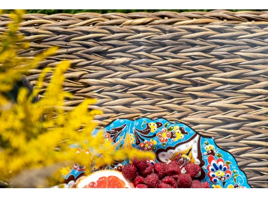 "Кон Панна" лаунж-зона из искусственного ротанга (гиацинт), цвет соломенный в Кургане