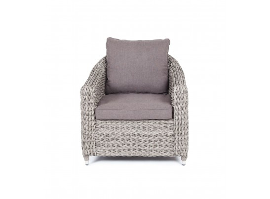 "Кон Панна" кресло из искусственного ротанга (гиацинт), цвет серый в Кургане