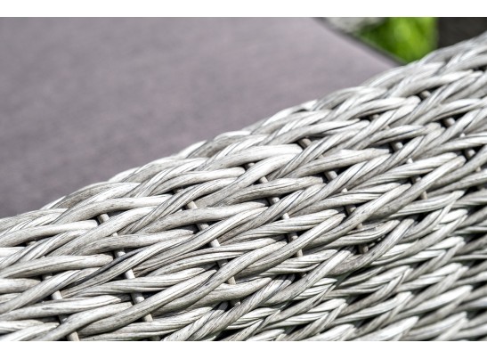 "Кон Панна" кресло из искусственного ротанга (гиацинт), цвет серый в Кургане