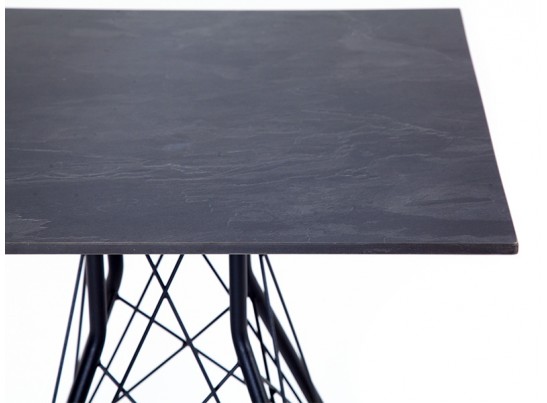 "Конте" интерьерный стол из HPL 63x63см, цвет "серый гранит" в Кургане